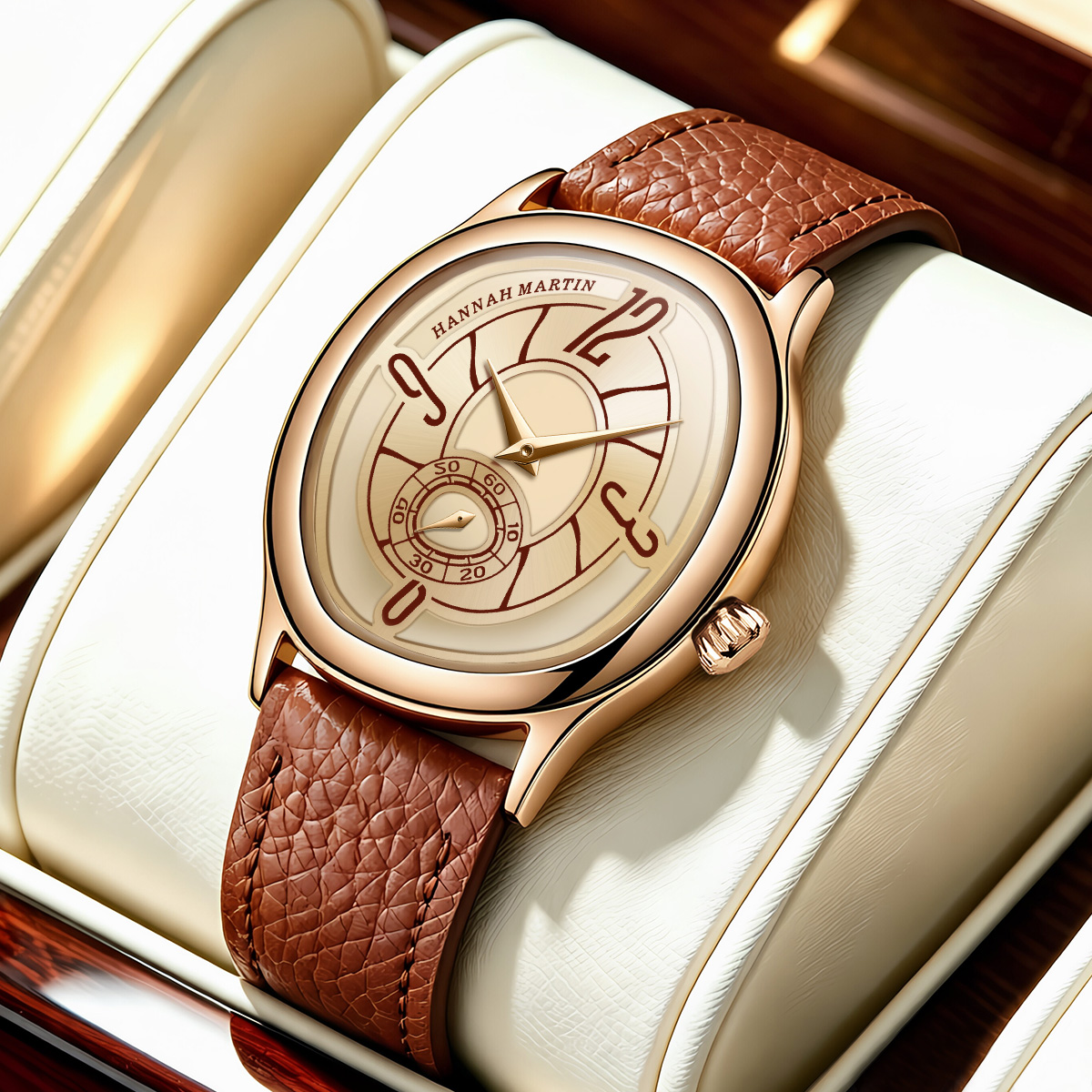 Luxury Watch & Jewellery Recensioni - HANNAH MARTIN Watch Fashion Leather 40mm