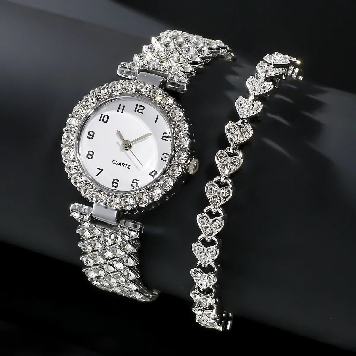Luxury Watch Kit - 1pcs/2pcs Luxury Fashion Women Watch Set