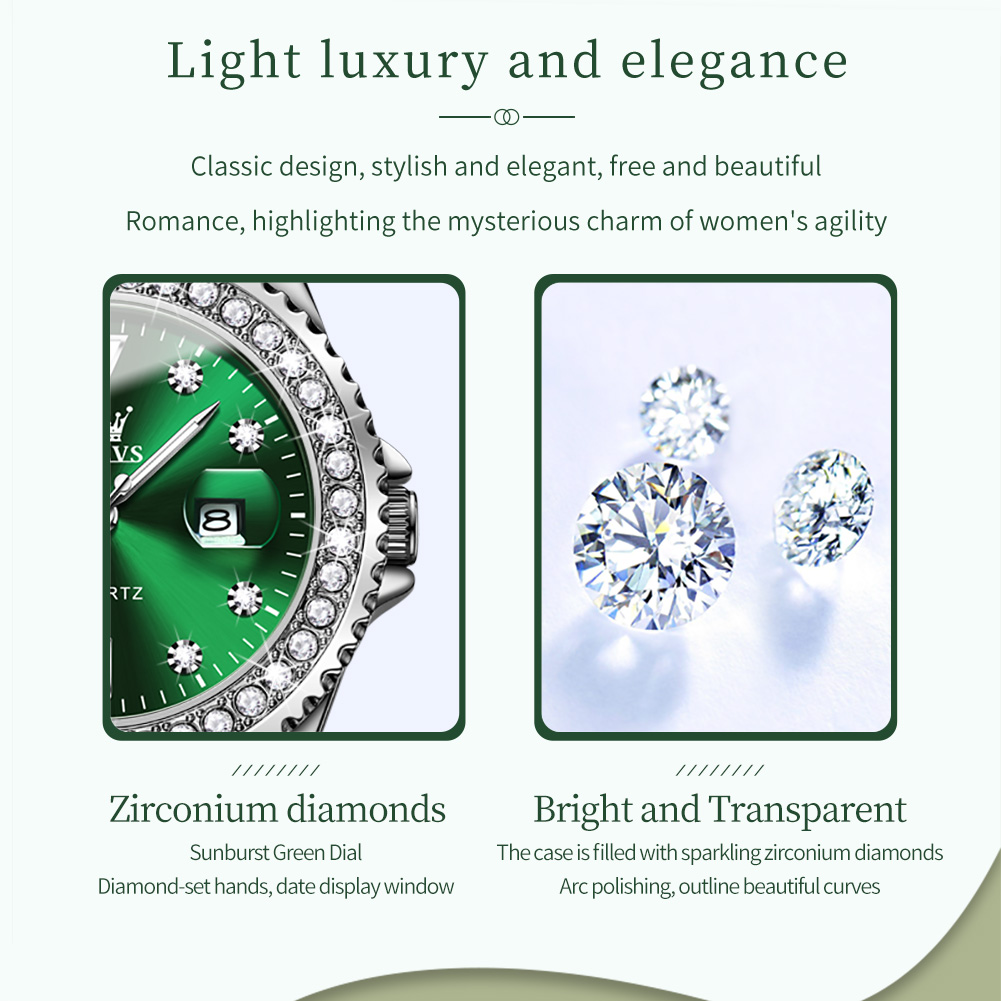 OLEVS Elegant Original Quartz  - огляд і ціна Luxury Watch Leather Strap