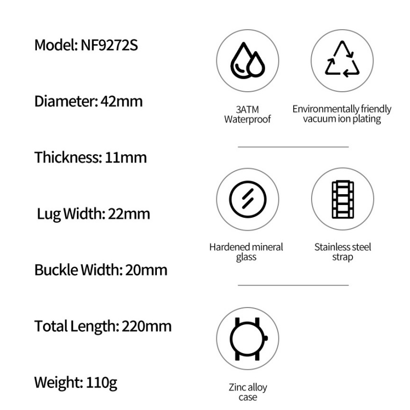 NAVIFORCE Male Fahion Quartz S - огляд і ціна Quiet Luxury Watch Men
