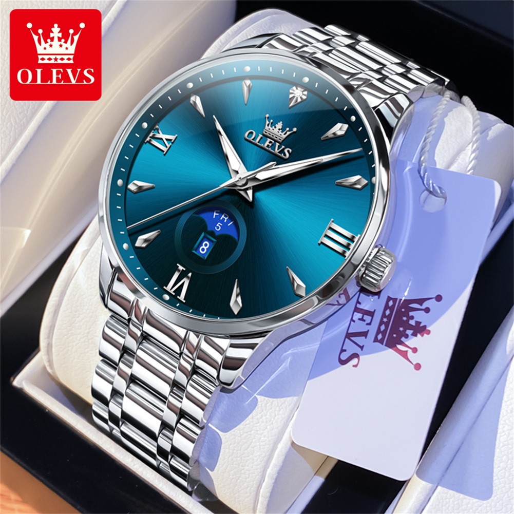OLEVS Moon Phase men's watches - огляд і ціна Luxury Watch Brands