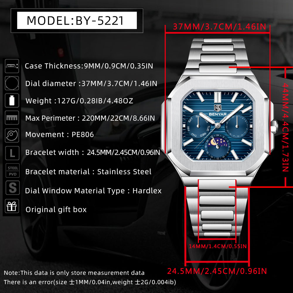 BENYAR New 37mm Mens Watch Top - огляд і ціна Luxury Watch Brands