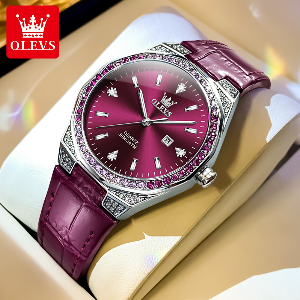 OLEVS Original Women's Watches - огляд і ціна Luxury Watch Leather Strap