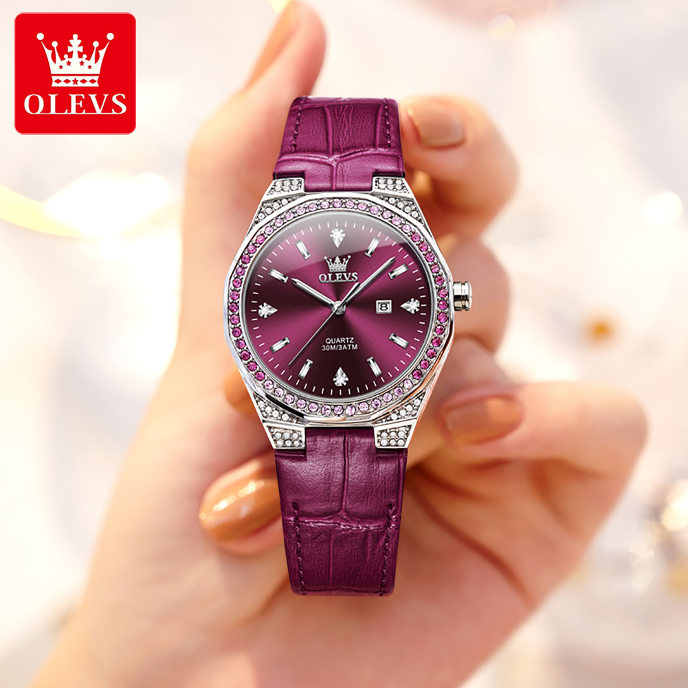 OLEVS Original Women's Watches - огляд і ціна Luxury Watch Leather Strap