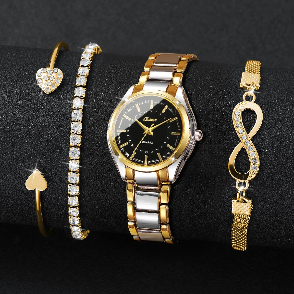4PCS Elegant Women Watches Bra - огляд і ціна Luxury Watch Kit