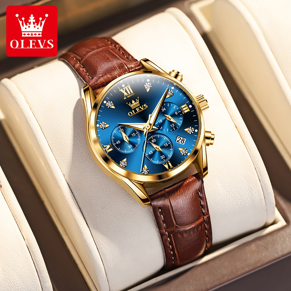 OLEVS 5523 Original Brand Wome - огляд і ціна Luxury Watch Leather Strap