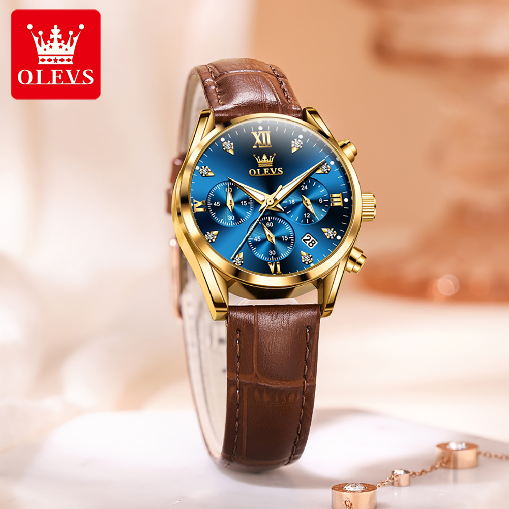 OLEVS 5523 Original Brand Wome - огляд і ціна Luxury Watch Leather Strap