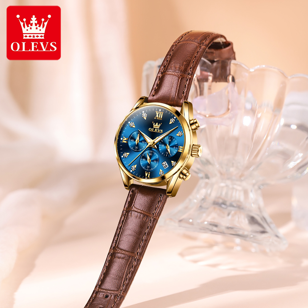 OLEVS 5523 Original Brand Wome - огляд і ціна Luxury Watch Leather Strap