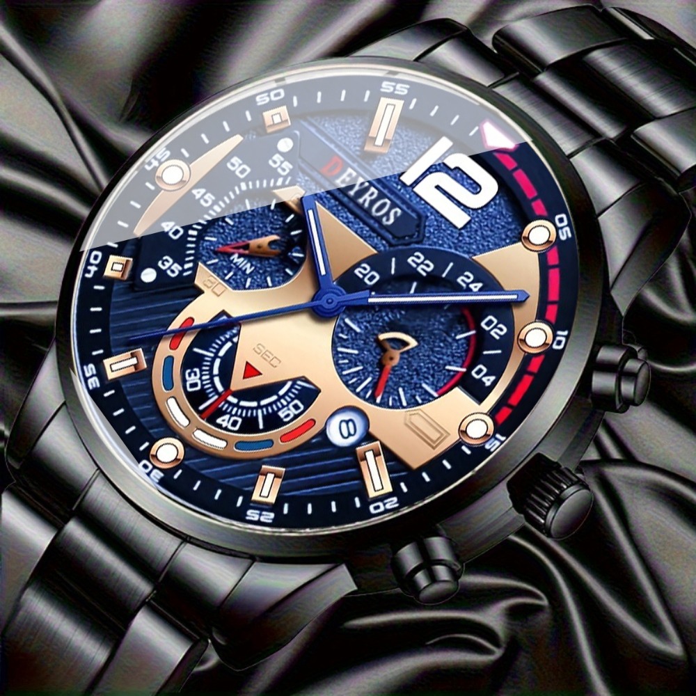4pcs/set Men's Watch and Trian - огляд і ціна Watch Triangle Luxury