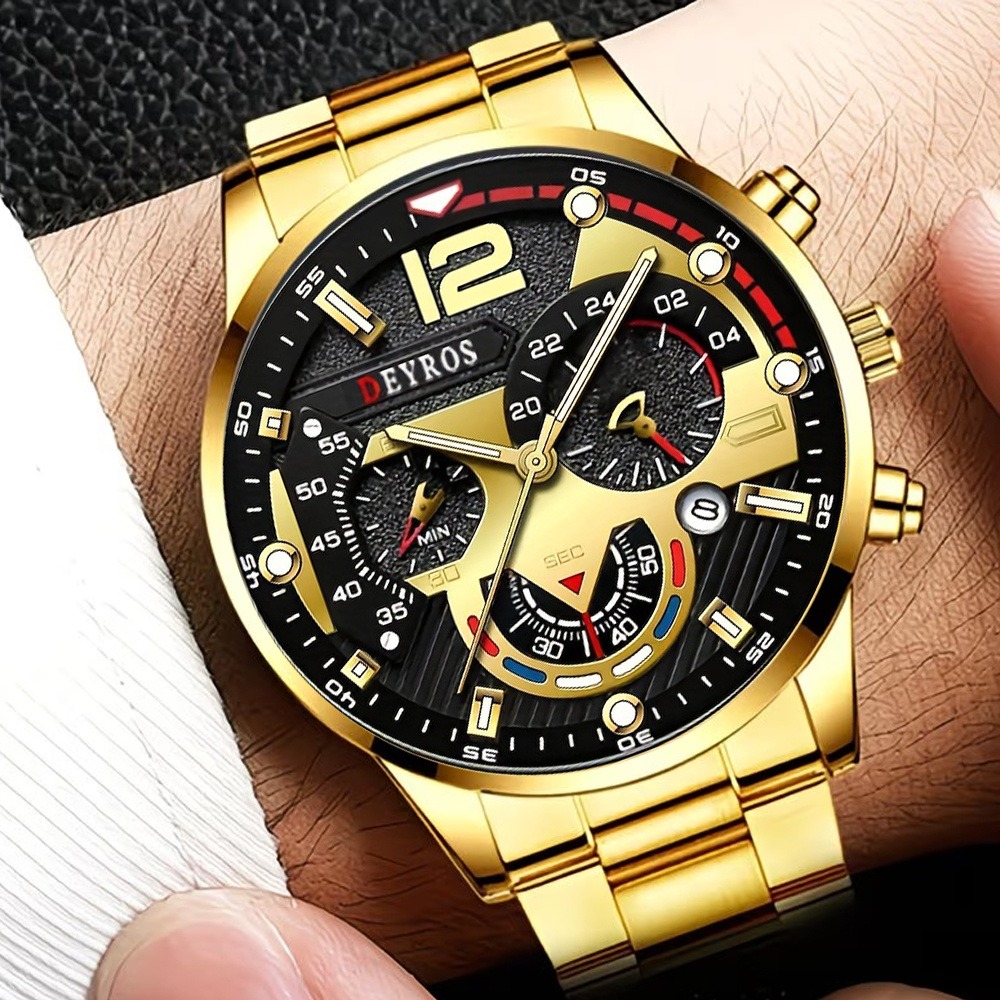4pcs/set Men's Watch and Trian - огляд і ціна Watch Triangle Luxury