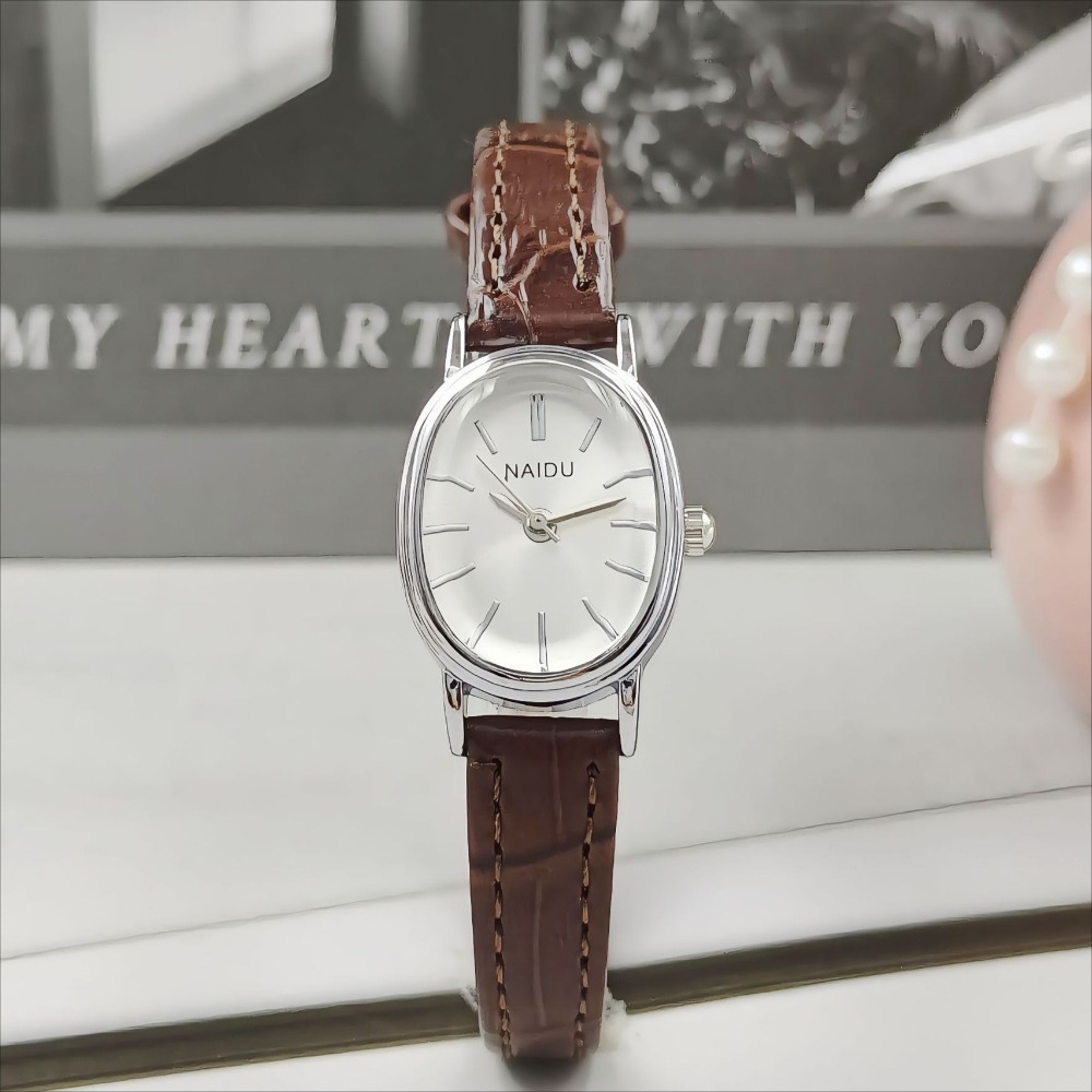 Fashion Brand Women Oval Dial  - огляд і ціна Luxury Watch Leather Strap
