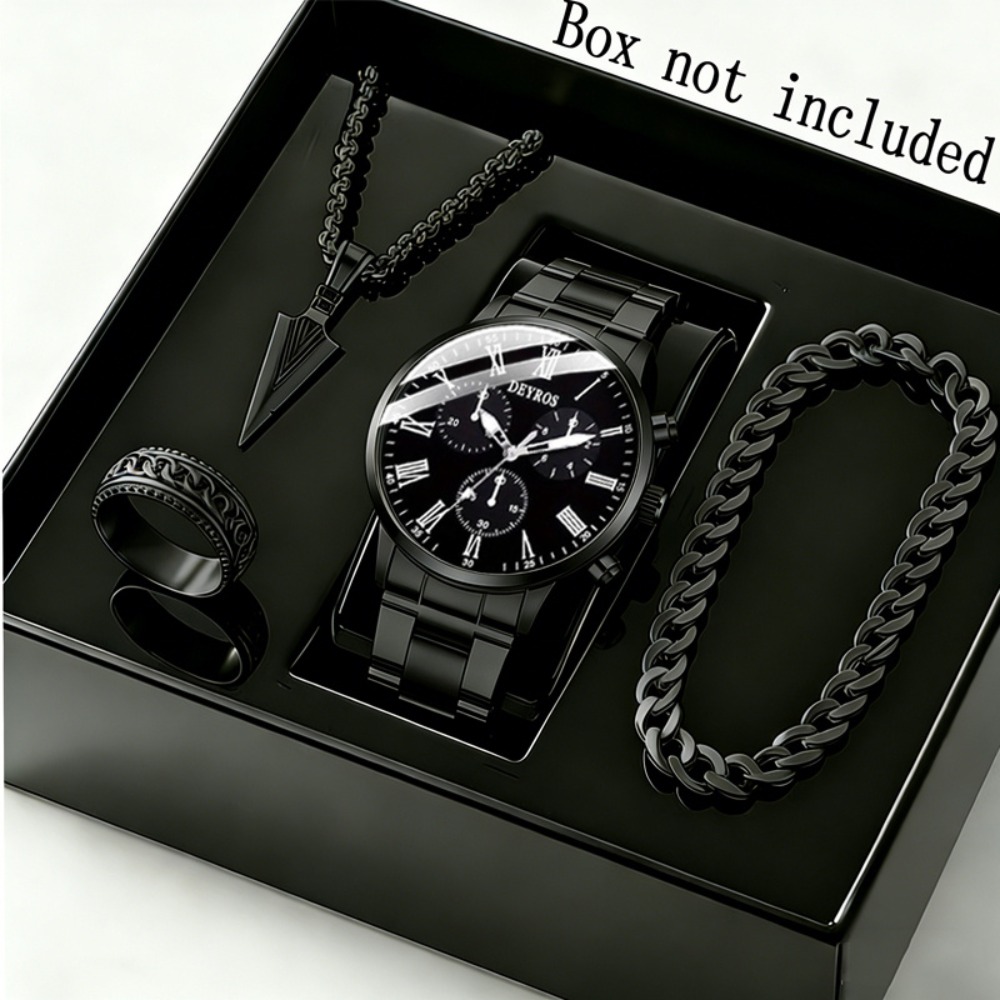 4pcs/set Men's Watch and Trian - огляд і ціна Watch Triangle Luxury