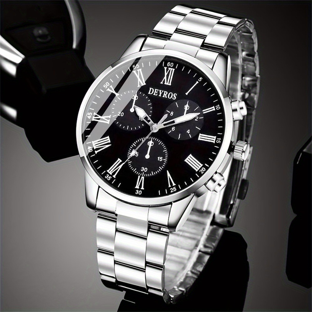 4pcs/set Men's Watch and Trian - огляд і ціна Watch Triangle Luxury
