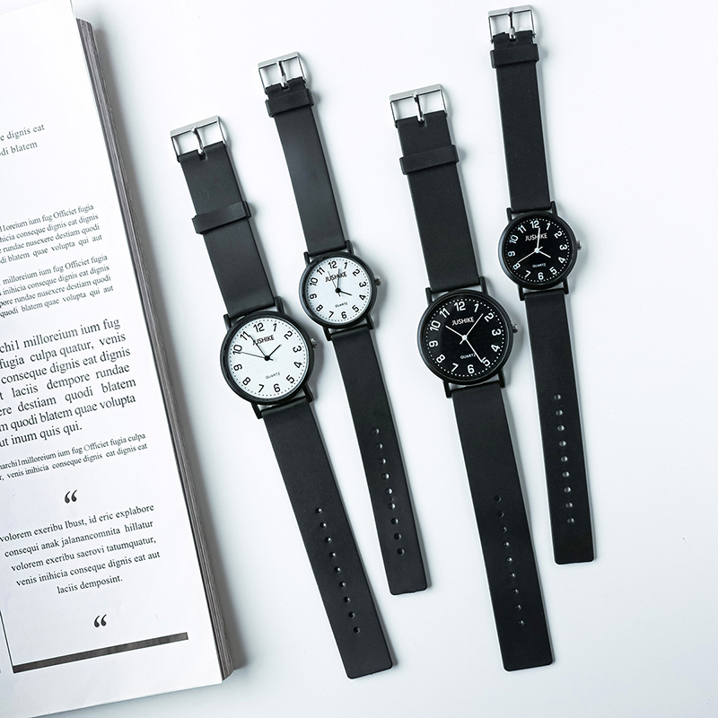 Simple Black Watch Quartz Watc - огляд і ціна Luxury Watch Leather Strap