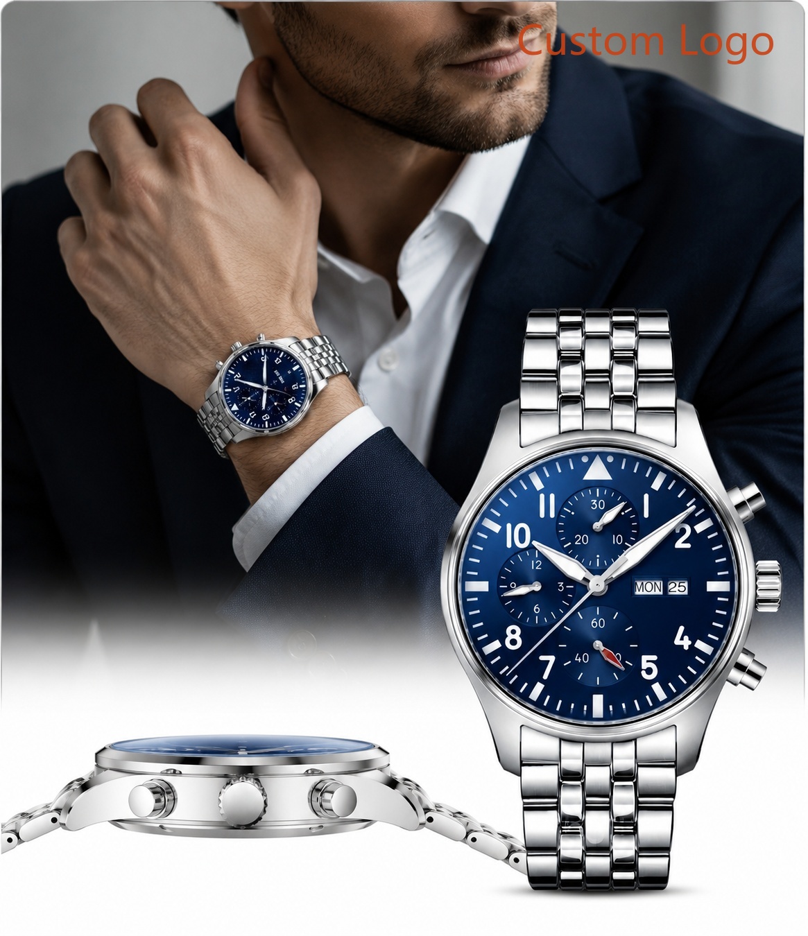 43mm Classic Military Pilot Me - огляд і ціна Watch Triangle Luxury